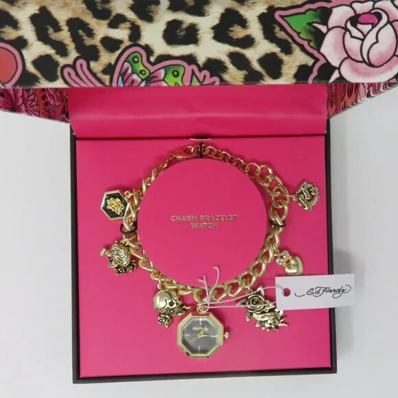 Ed Hardy | Accessories | 25 Womens Ed Hardy Gold Charm  display picture 3